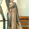 Sangam Prints Grey Assam Silk Woven Work Traditional Saree