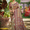 Sangam Prints Purple Silk Woven Work Traditional Saree