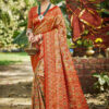 Sangam Prints Red Silk Woven Work Traditional Saree