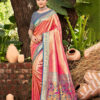 Sangam Prints Pink Kanjivaram Silk Woven Work Traditional Saree
