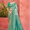 Sangam Prints Teal Kanjivaram Silk Woven Work Traditional Saree