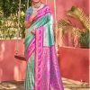 Sangam Prints Sea Green Kanjivaram Silk Woven Work Traditional Saree