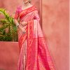 Sangam Prints Pink Kanjivaram Silk Woven Work Traditional Saree