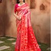 Sangam Prints Red Kanjivaram Silk Woven Work Traditional Saree
