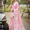 Sangam Prints Baby Pink SILK Woven Work Traditional Saree