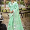 Sangam Prints Sea Green SILK Woven Work Traditional Saree