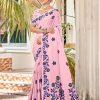 Sangam Prints Mauve Linen Woven Work Traditional Saree