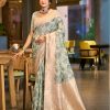 Sangam Prints Green COTTON SILK Woven Work Traditional Saree
